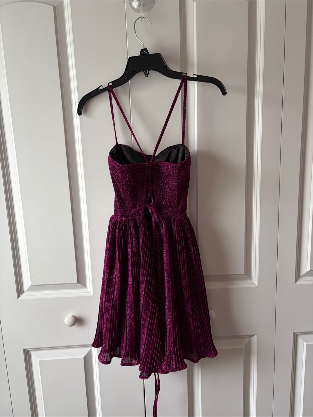 Lulus Sparkle Party Dress with Spaghetti Straps Size Small - Picture 3 of 4